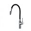 Grifo de cocina monomando flexible Tokyo cromo con negro mate de Imex